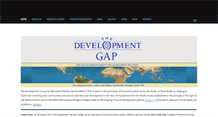 Desktop Screenshot of developmentgap.org