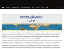 Tablet Screenshot of developmentgap.org